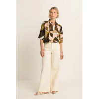 Expresso Blouse Mid Brown Olive